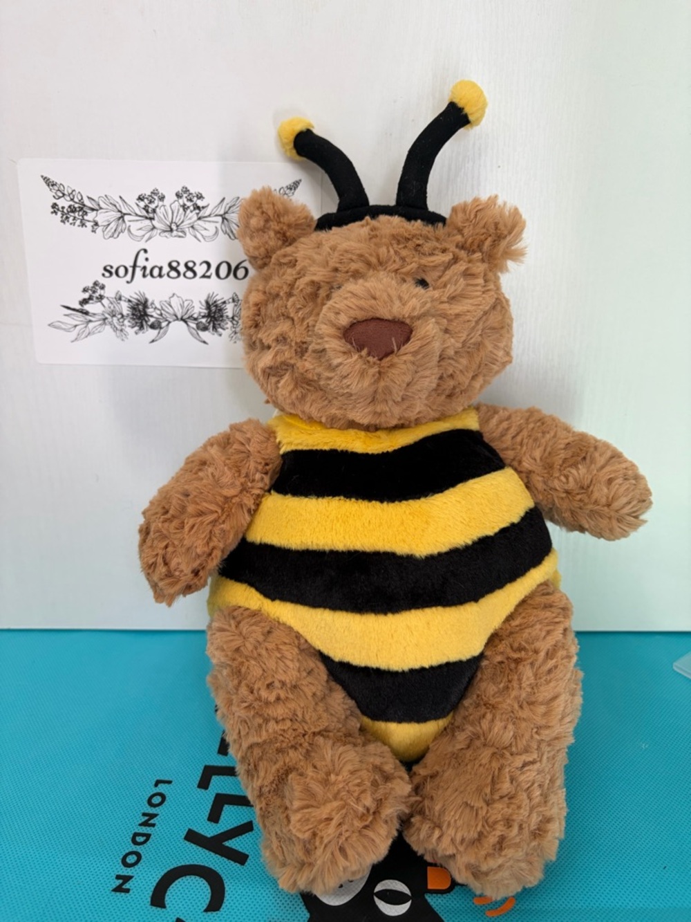 Jellycat Bartholomew Bear 'Bumblebee'- NWTags -Fast Shipping